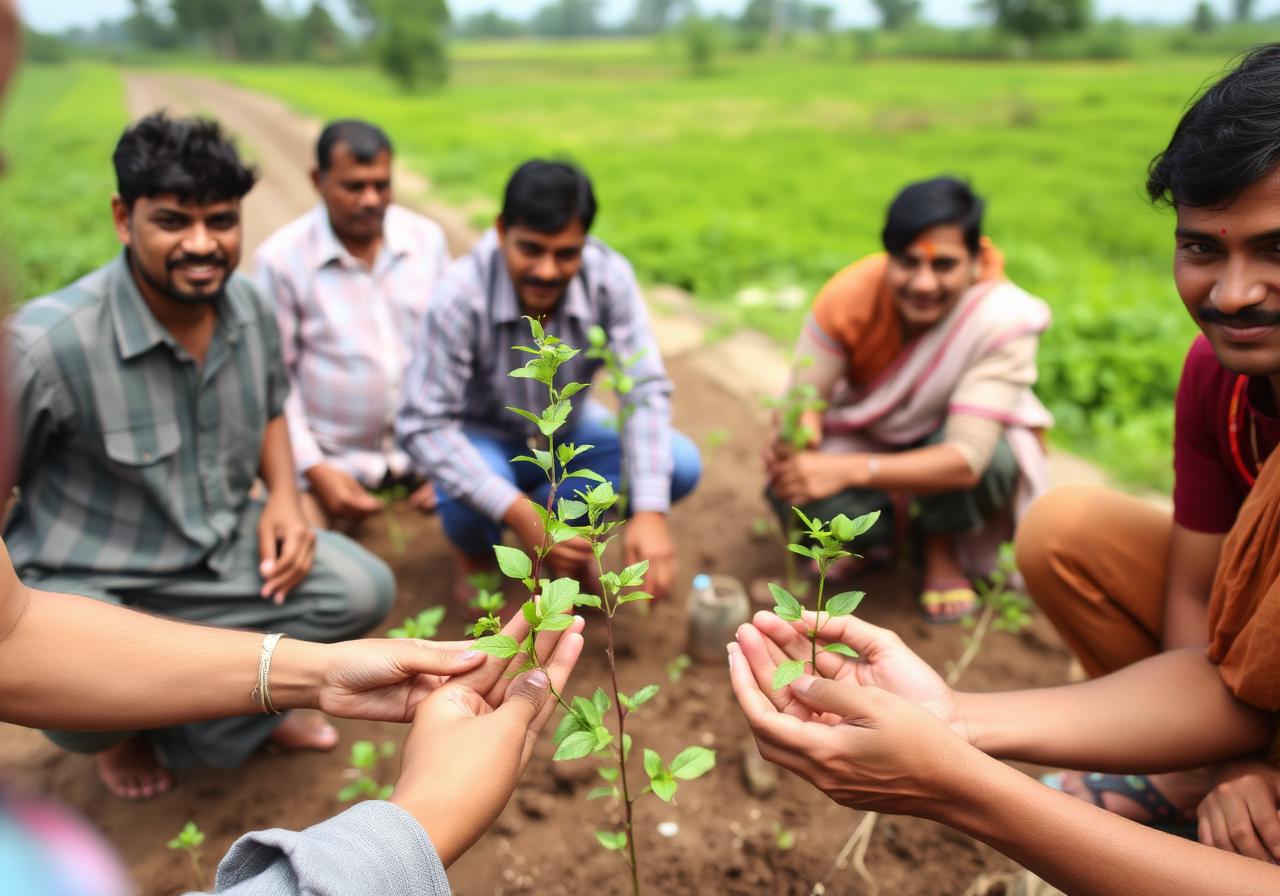Community tree plantation drive